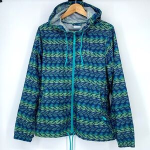 Columbia Women’s Geometric‎ Pattern Long Sleeve Windbreaker Jacket Medium
